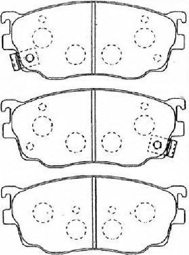 AISIN E1N042 - Brake Pad Set, disc brake