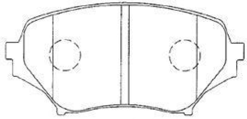 AISIN E1N054 - Brake Pad Set, disc brake Front Axle MAZDA