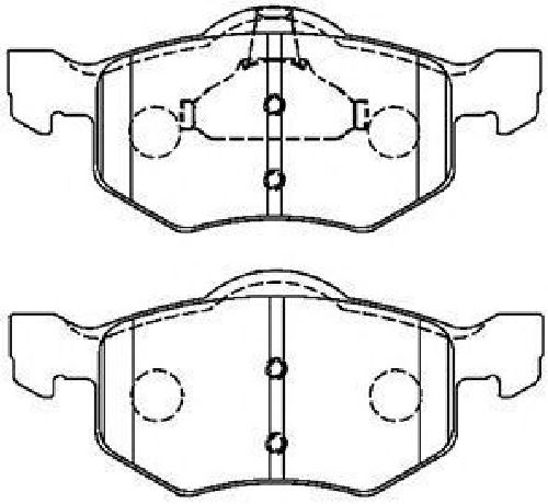 AISIN E1N066 - Brake Pad Set, disc brake