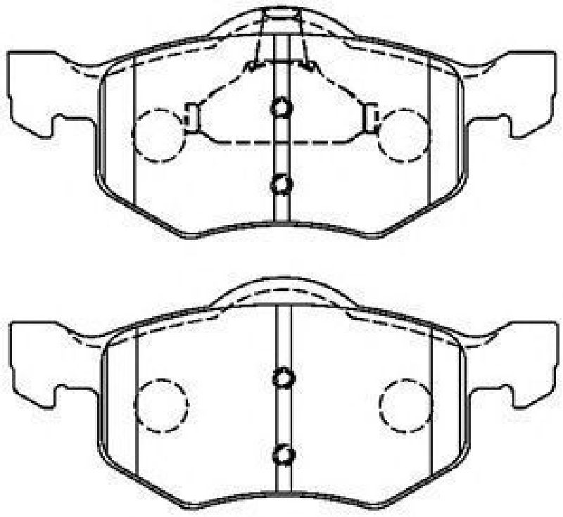 AISIN E1N066 - Brake Pad Set, disc brake