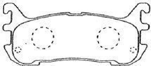 AISIN E2N029 - Brake Pad Set, disc brake