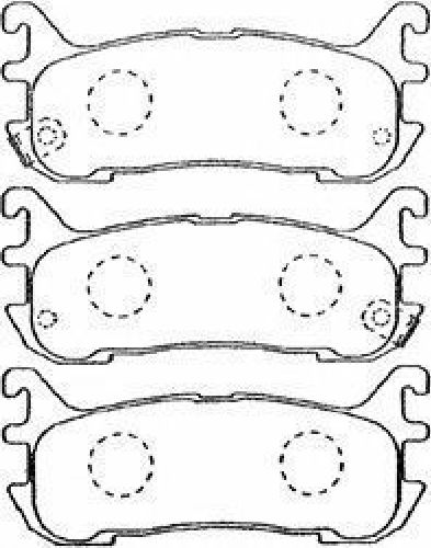 AISIN E2N030 - Brake Pad Set, disc brake