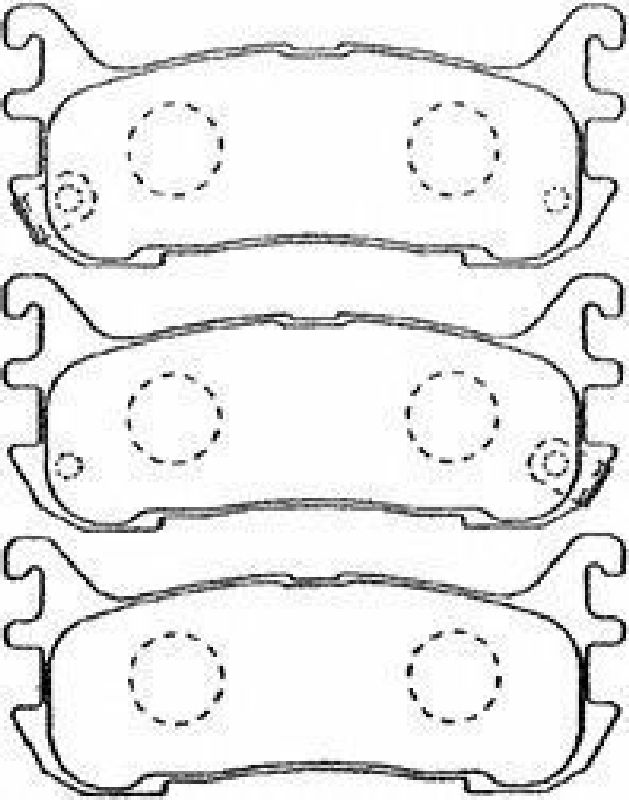 AISIN E2N030 - Brake Pad Set, disc brake