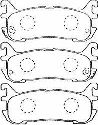 AISIN E2N030 - Brake Pad Set, disc brake