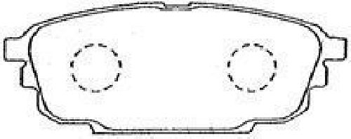 AISIN E2N043 - Brake Pad Set, disc brake