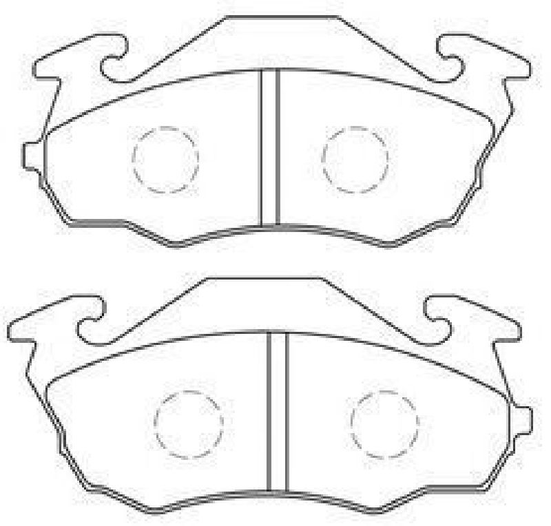 AISIN F1N003 - Brake Pad Set, disc brake