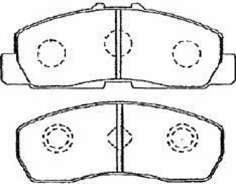 AISIN F1N005 - Brake Pad Set, disc brake