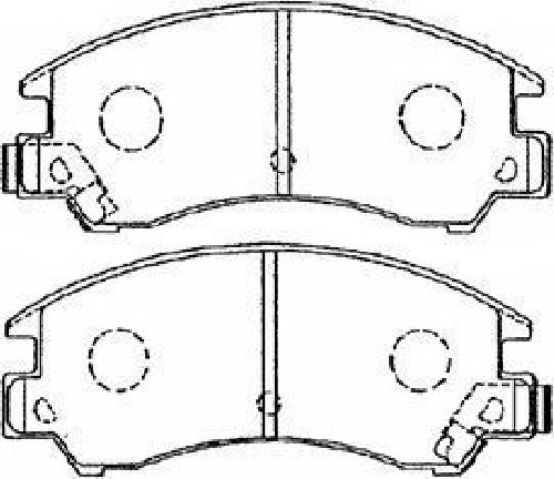 AISIN F1N008 - Brake Pad Set, disc brake