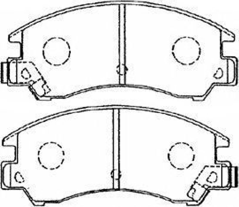 AISIN F1N008 - Brake Pad Set, disc brake