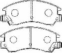 AISIN F1N008 - Brake Pad Set, disc brake