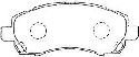 AISIN F1N014 - Brake Pad Set, disc brake Front Axle SUBARU