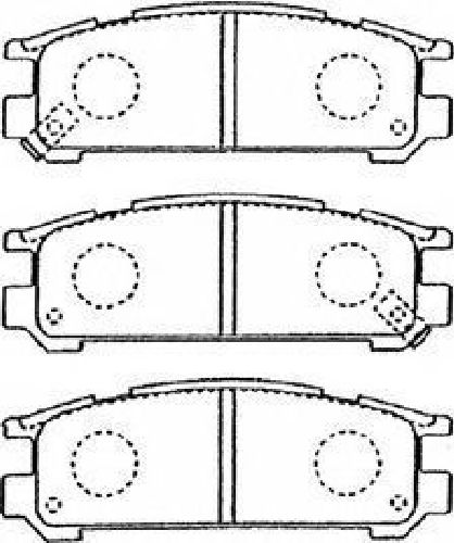 AISIN F2N012 - Brake Pad Set, disc brake