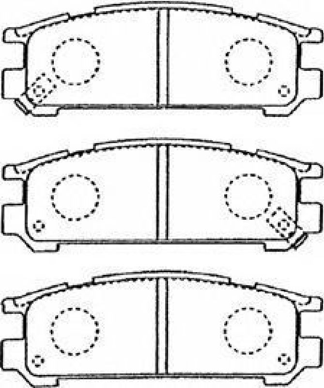 AISIN F2N012 - Brake Pad Set, disc brake