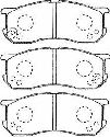 AISIN G1N011 - Brake Pad Set, disc brake Front Axle DAIHATSU