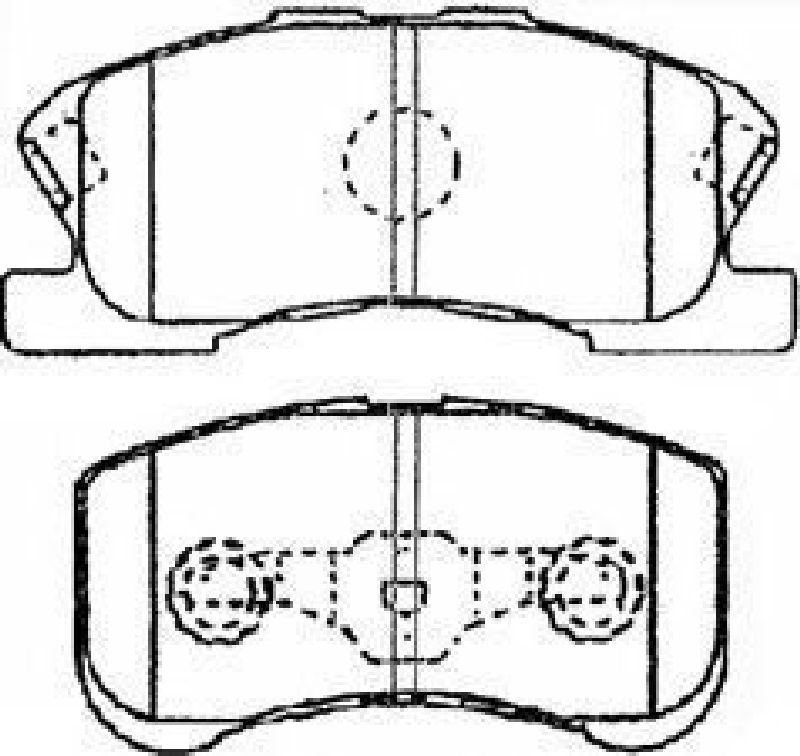 AISIN G1N018 - Brake Pad Set, disc brake Front Axle DAIHATSU