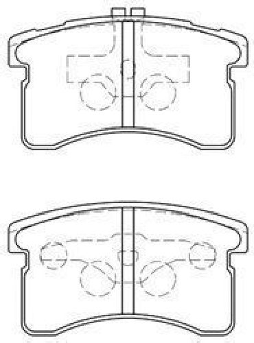 AISIN G1N019 - Brake Pad Set, disc brake Front Axle DAIHATSU