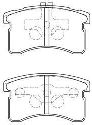 AISIN G1N019 - Brake Pad Set, disc brake Front Axle DAIHATSU