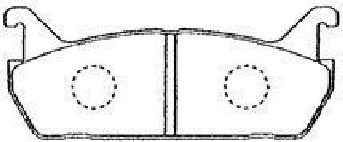 AISIN G2N010 - Brake Pad Set, disc brake