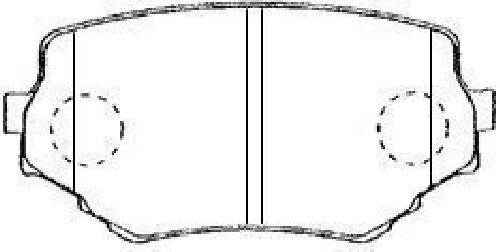 AISIN H1N001 - Brake Pad Set, disc brake