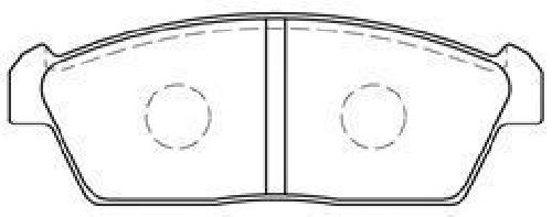 AISIN H1N008 - Brake Pad Set, disc brake