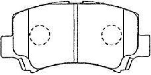 AISIN H1N020 - Brake Pad Set, disc brake