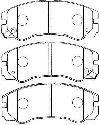 AISIN J1N008 - Brake Pad Set, disc brake