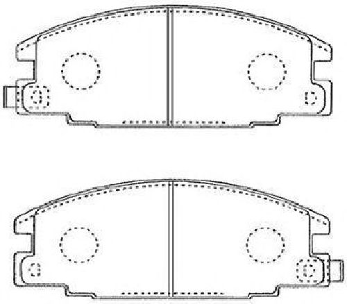 AISIN J1N010 - Brake Pad Set, disc brake