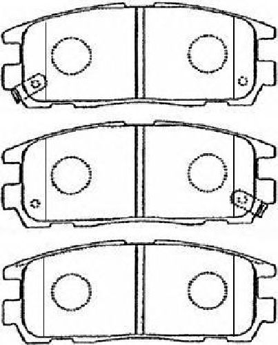 AISIN J2N009 - Brake Pad Set, disc brake