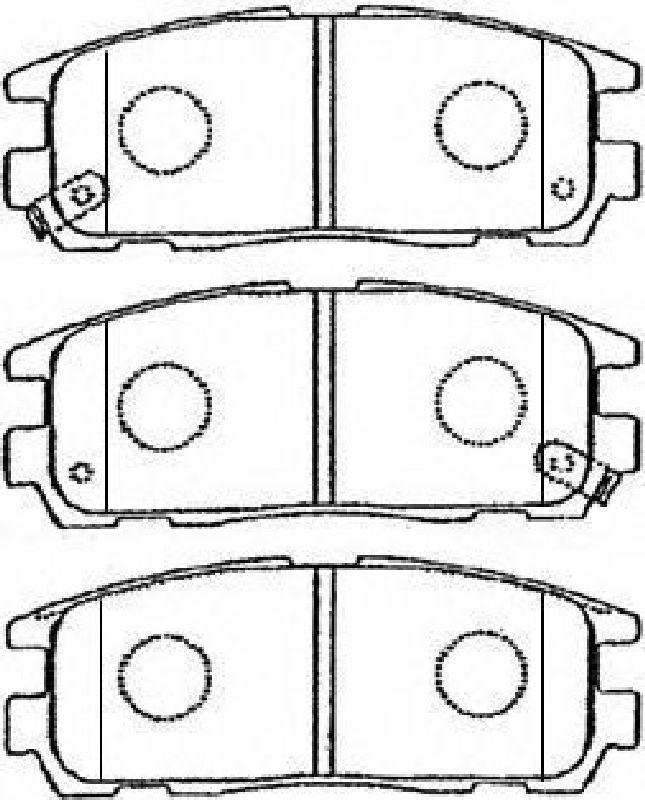 AISIN J2N009 - Brake Pad Set, disc brake