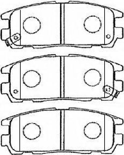 AISIN J2N016 - Brake Pad Set, disc brake