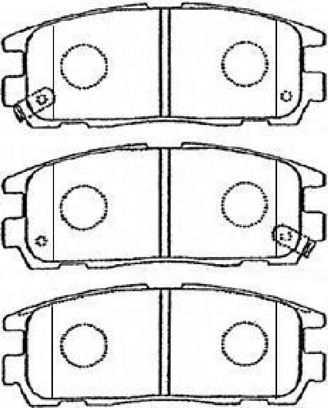 AISIN J2N016 - Brake Pad Set, disc brake