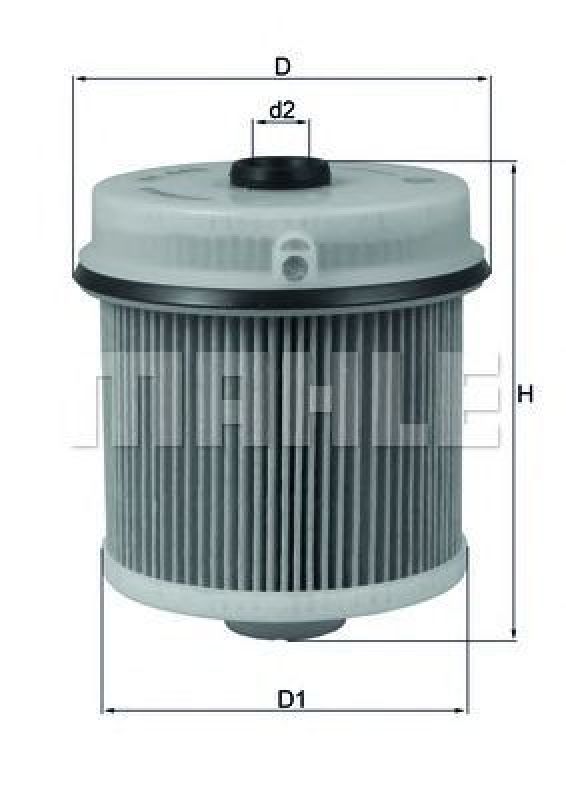 KX 445D KNECHT 72383553 - Fuel filter ISUZU