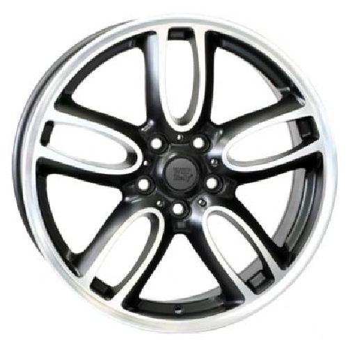 Replica W1654 7.5x19/5x120 D72.6 ET52 DULL BLACK POLISHED
