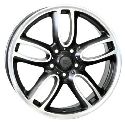Replica W1654 7.5x19/5x120 D72.6 ET52 DULL BLACK POLISHED