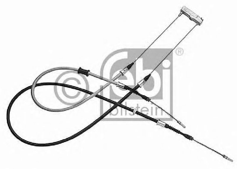 FEBI BILSTEIN 04450 - Cable, parking brake Left Rear | Right Rear