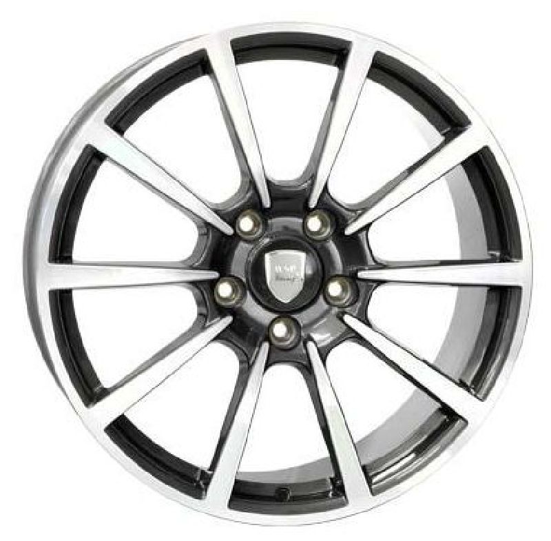 Replica W1055 8.5x20/5x130 D71.6 ET51 Anthracite Polished