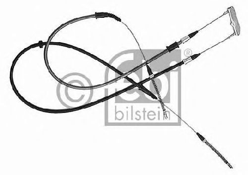 FEBI BILSTEIN 04666 - Cable, parking brake Left Rear | Right Rear