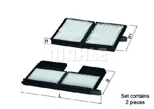 LA 186/S KNECHT 76889372 - Filter, interior air