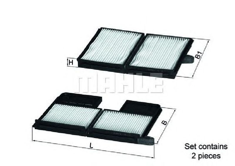 LA 186/S KNECHT 76889372 - Filter, interior air