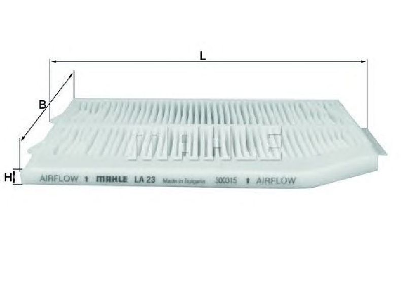 LA 23 KNECHT 76417646 - Filter, interior air