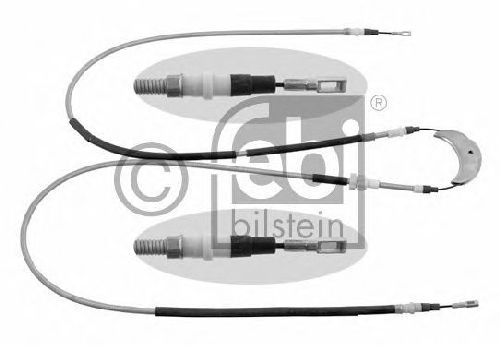 FEBI BILSTEIN 06263 - Cable, parking brake Left Rear | Right Rear
