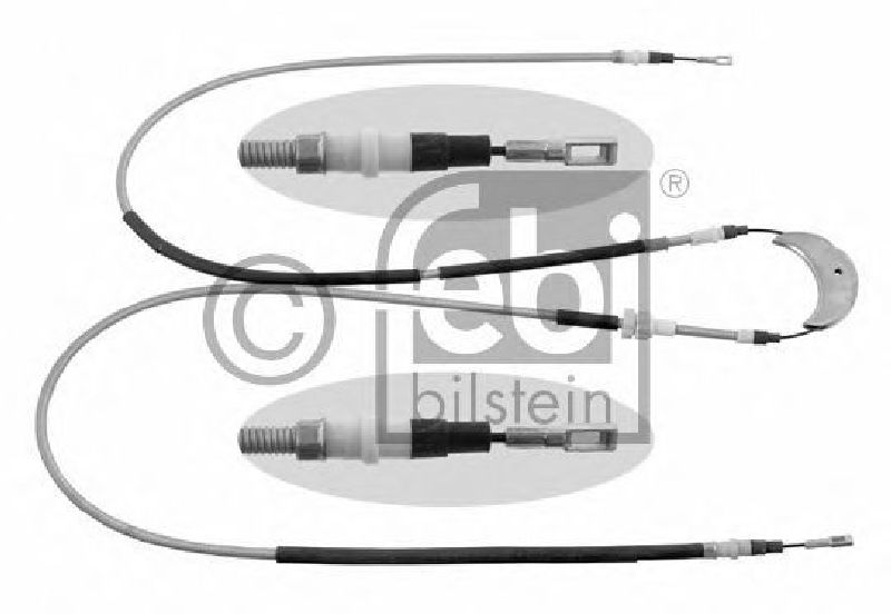 FEBI BILSTEIN 06263 - Cable, parking brake Left Rear | Right Rear