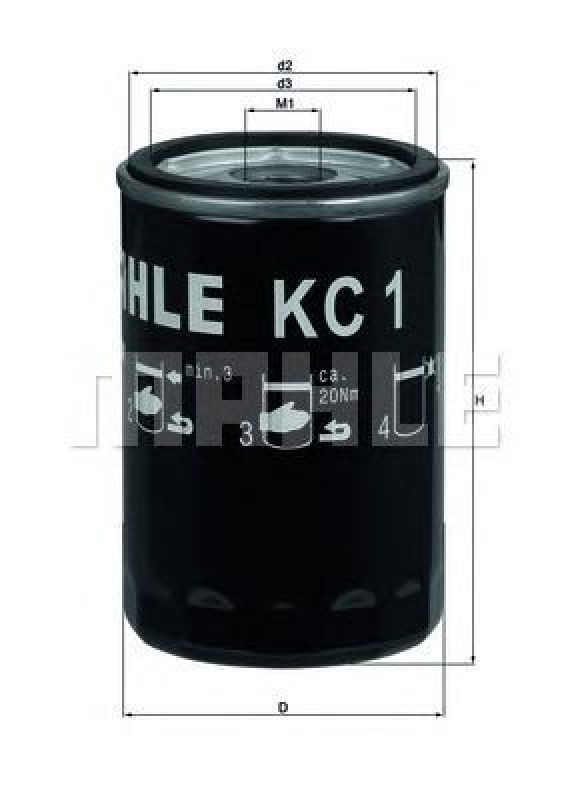 KC 1 KNECHT 78110272 - Fuel filter
