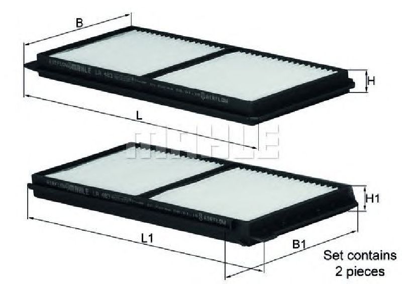 LA 483/S KNECHT 70384049 - Filter, interior air MAZDA