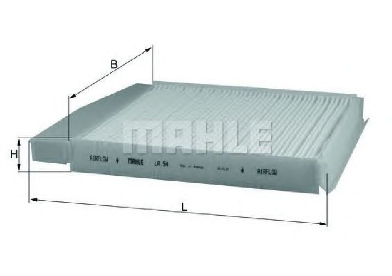 LA 54 KNECHT 76889000 - Filter, interior air VOLVO