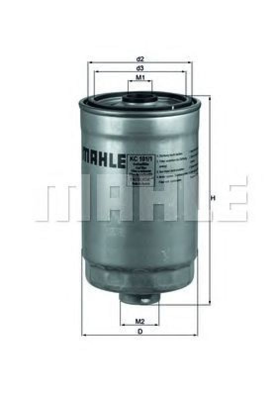 KC 101/1 KNECHT 70368547 - Fuel filter HYUNDAI, KIA