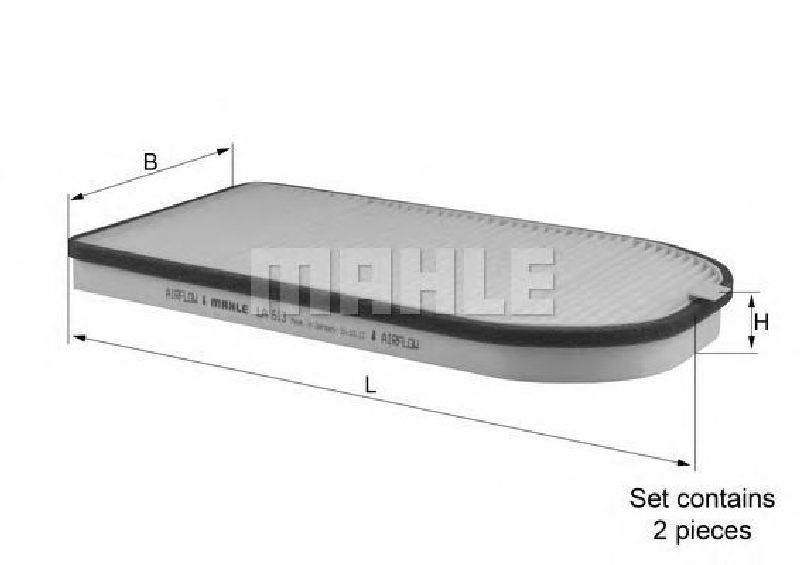 LA 613/S KNECHT 70566693 - Filter, interior air