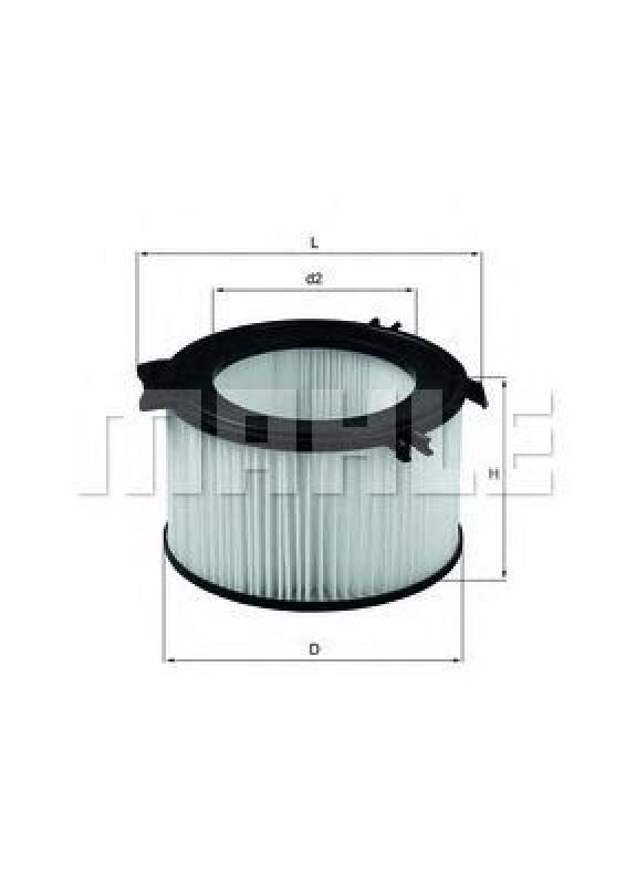 LA 65 KNECHT 76417687 - Filter, interior air