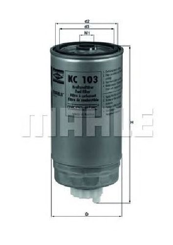 KC 103 KNECHT 78427114 - Fuel filter FIAT