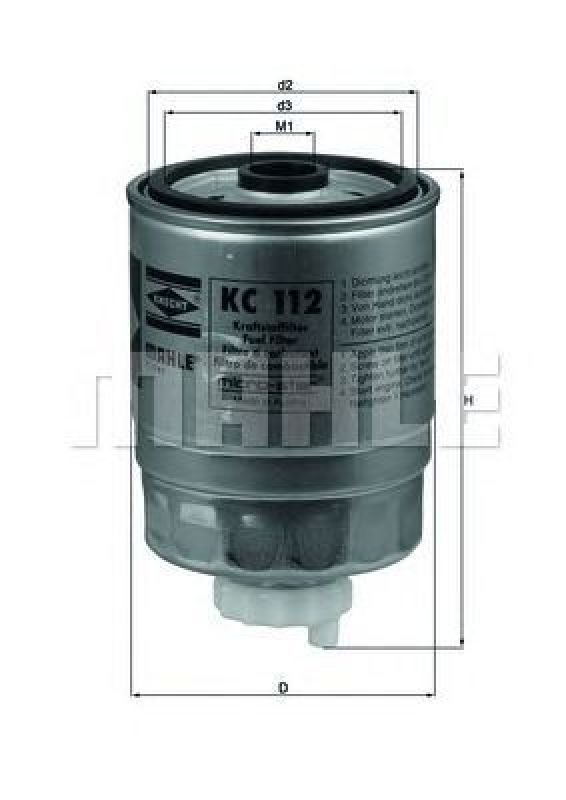 KC 112 KNECHT 78486060 - Fuel filter